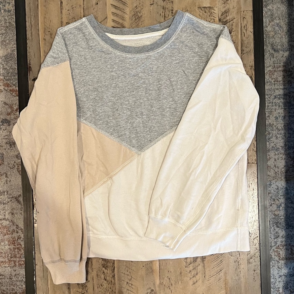 Abercrombie & Fitch Color Block Sweatshirt - Size Medium